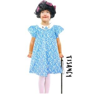 Tisancy® Grandma Costume Kit Halloween Costume 100 Days of School Girl’s Sz 4/5